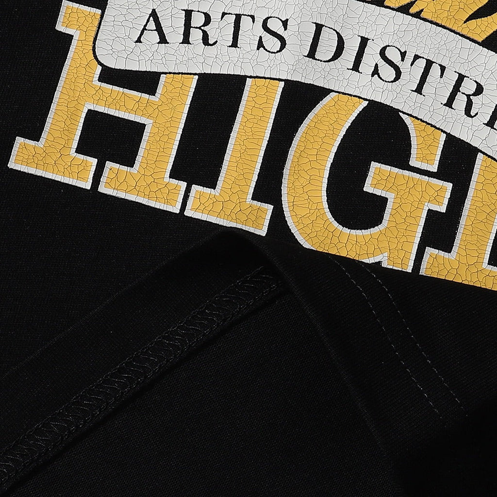 AMRI Black High Lion Skater T-Shirt