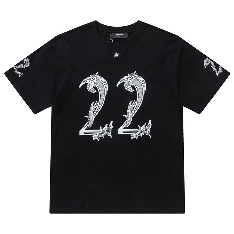 AMRI 22 Logo-Printed Crewneck T-Shirt