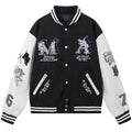 AMRI Angel Branded Woven Varsity Jacket