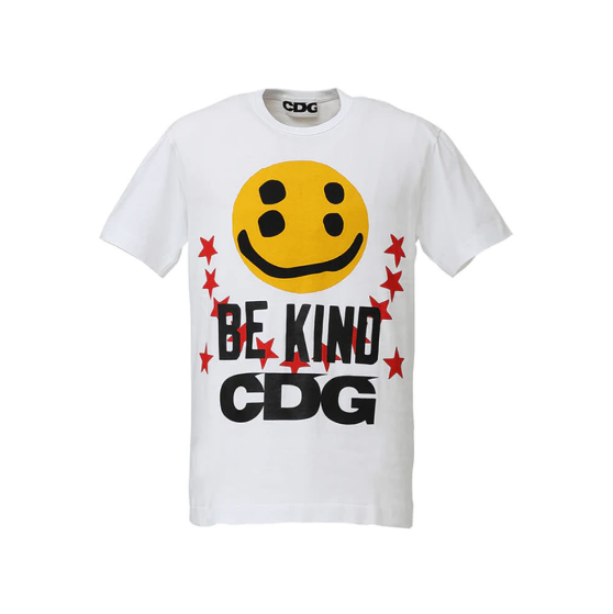 Cactus Plant Flea Market x CDG Smiley Face Be Kind tee