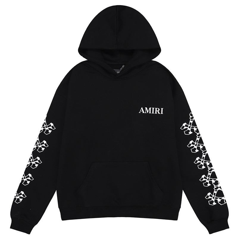 AMRI Checkered Bones Cotton Hoodies