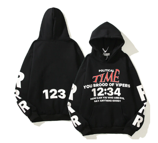 You brood of vipers black hoodie